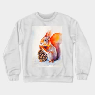 Watercolor squirrel Crewneck Sweatshirt